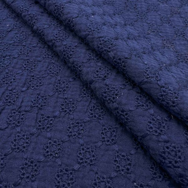 پارچه وال بوندینگ خامه دوزی رنگ سرمه ای